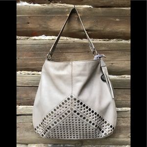 The Sak Brand Grey Leather Bag